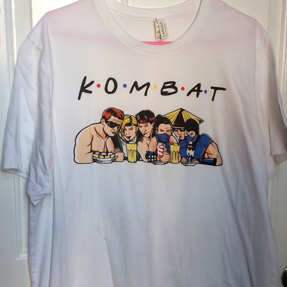 White kombat friends tshirt